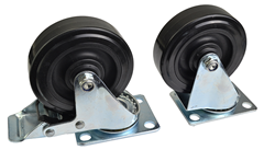 100mm 4 Caster With With Rubber Wheel, Choice of Breaked or Unbreaked